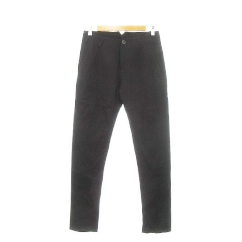 【中古】ハンニバル Hannibal テーパードパンツ ウール ボタンフライ 44 S 黒 ブラック /AH11 ■GY12 メンズ ハンニバル Hannibal テーパードパンツ ウール ボタンフライ 44 S 黒