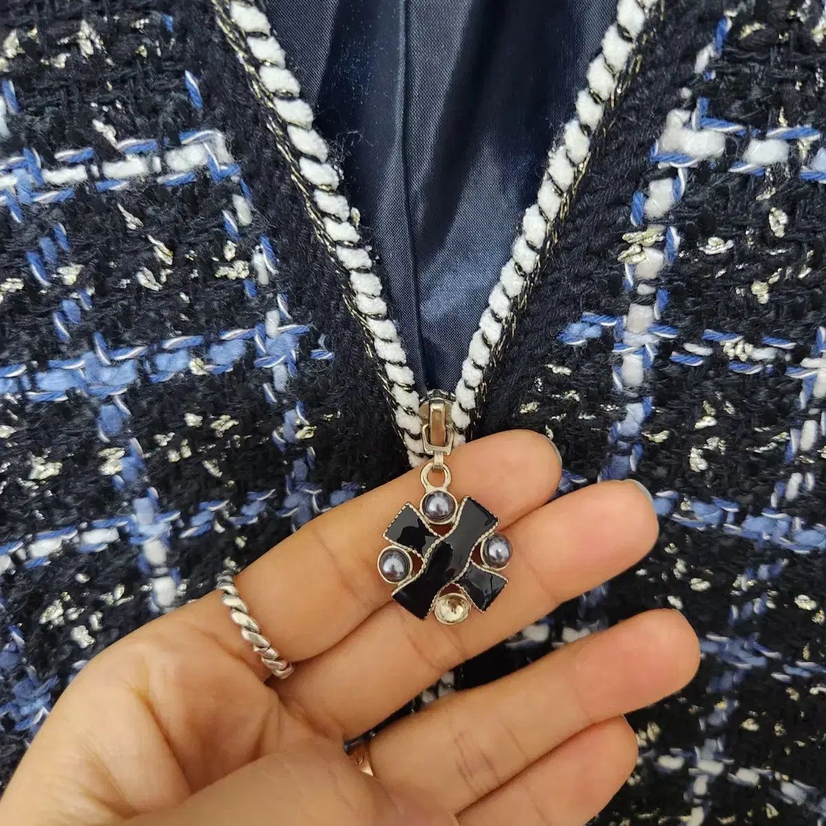  オリビアローレン ツイード チェック ジャケット テーラードジャケット ジャケット アウター