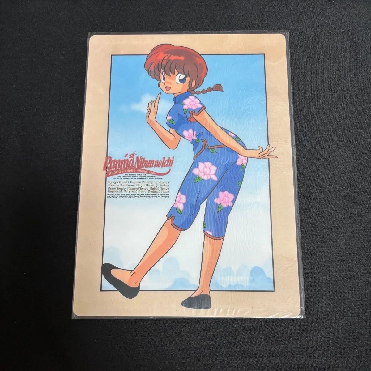 早乙女乱馬(女) B5下敷き 「らんま1/2」 裏面 らんま シャンプー 天道