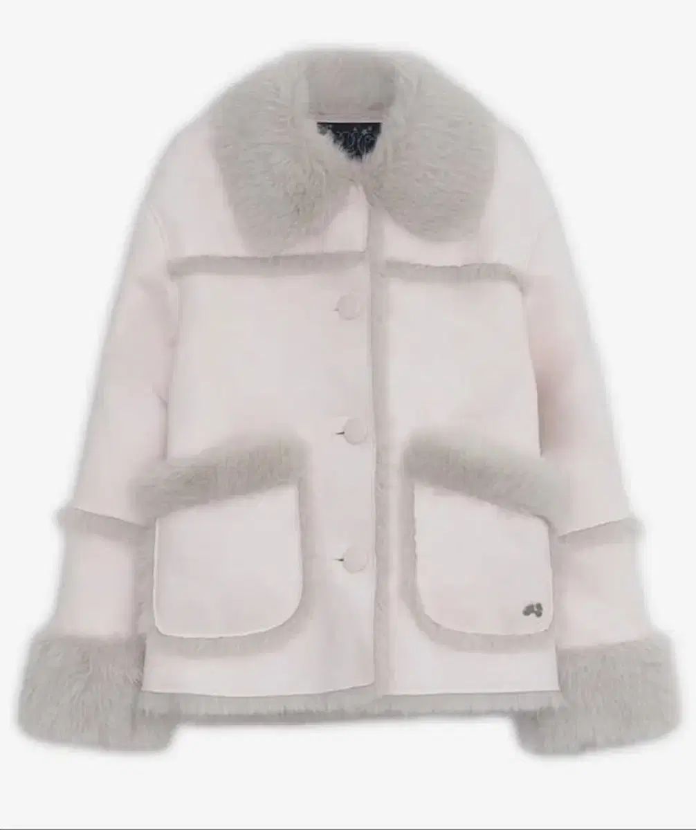 ハグユアースキン シアリング ムートン ファージャケット ピンク