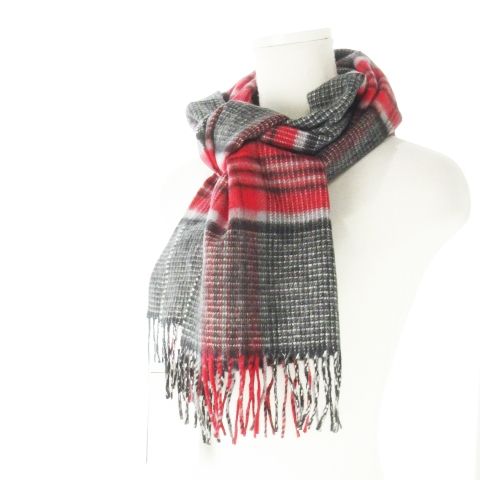 ジョンストンズオブエルガン Johnstons of Elgin マフラー フリンジ