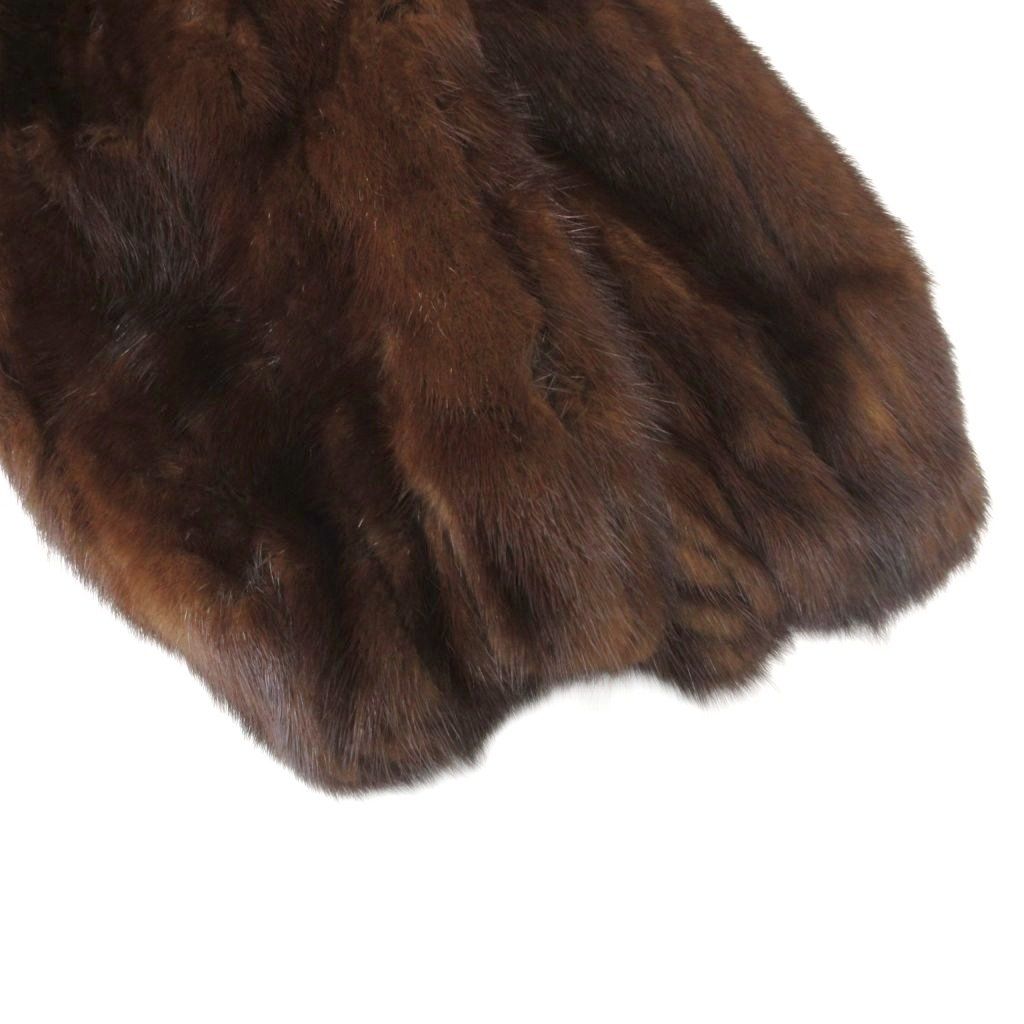 ノーブランド 節約 ファーコート ミンク ミンクファー 毛皮 ハーフ