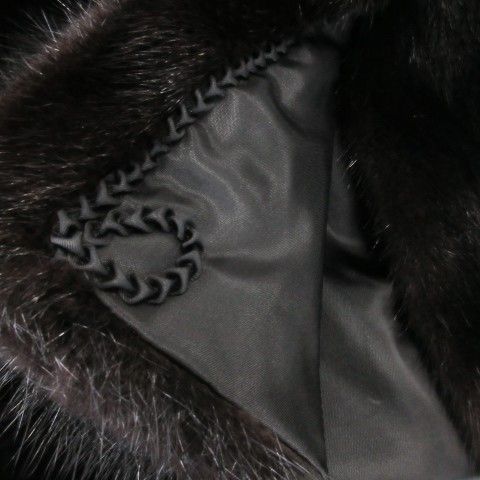 ノーブランド ファーコート ミンクファー 毛皮 ミドル丈 ショール