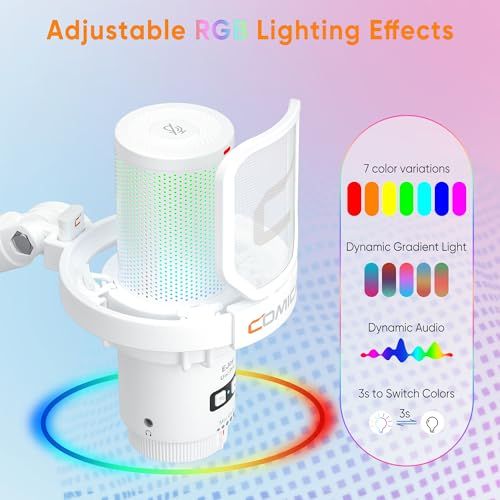 ワイヤレスUSBコンデンサーマイク ゲーミングマイク ブームアーム付き 新品】【COMICA 革新登場】ワイヤレスUSBコンデンサーマイク 購入