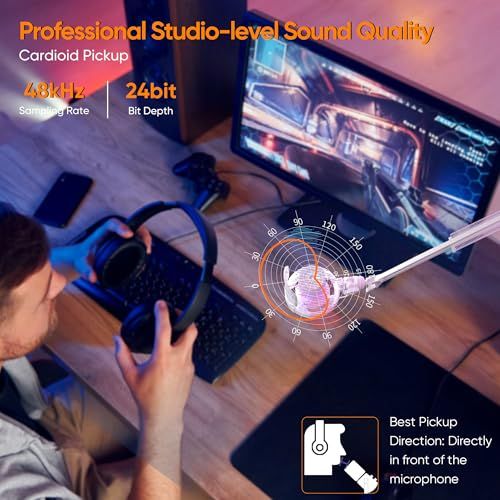 ワイヤレスUSBコンデンサーマイク ゲーミングマイク ブームアーム付き 新品】【COMICA 革新登場】ワイヤレスUSBコンデンサーマイク 購入