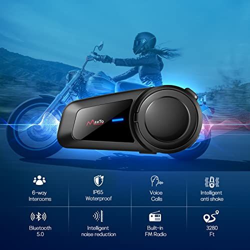 バイクインカム ヘルメット bluetooth ヘッドフォン M 2 全てのブランドとペアリング 自動応答 連続稼働12時間 6人同時通話 防水 音楽 通話 FMラジオ