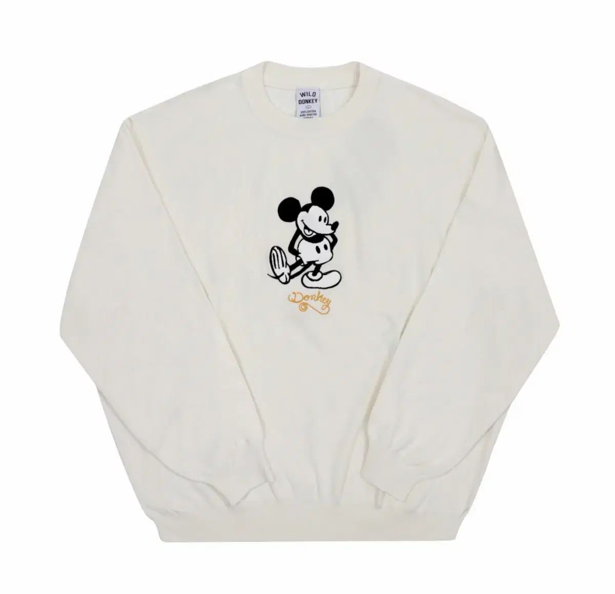 ワイルド 동키 ミッキー スウェット エクリュ M
