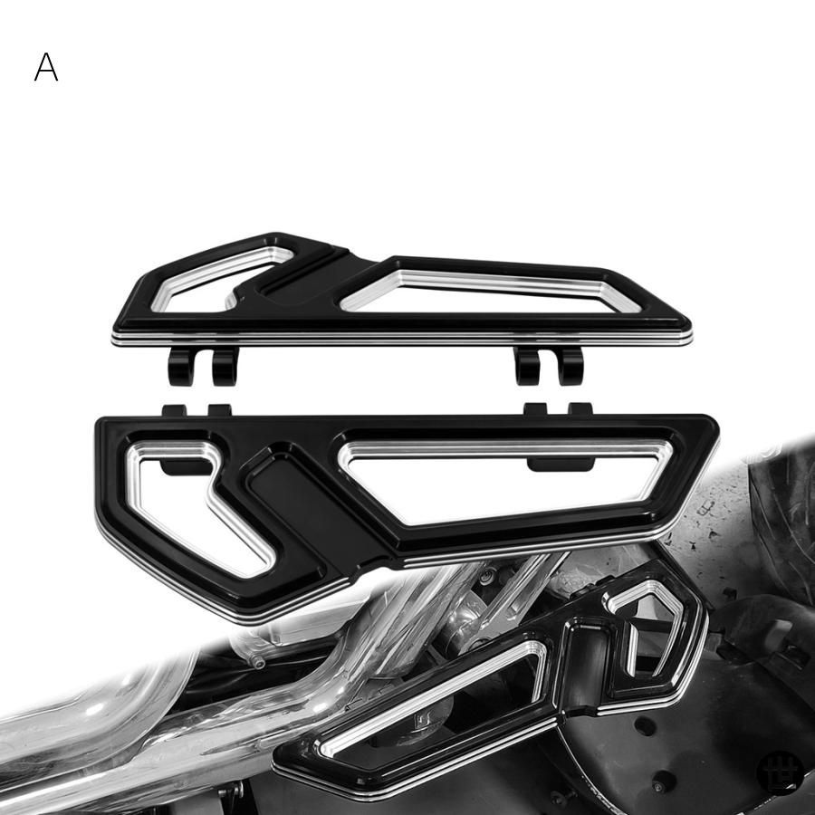 運転席側フロアボード バイク用フロントフットレスト フットペグ フットボード ハーレー ツーリング エレクトラ ストリート グライド ロード キング ソフテ