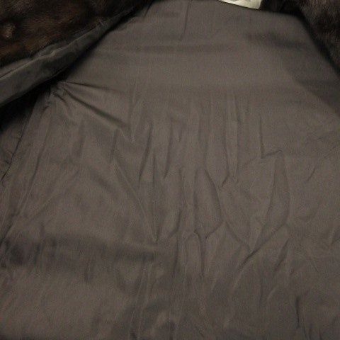 マルヴォワジー Malvoisie ファーコート ミンク 毛皮 ミドル丈 13 茶