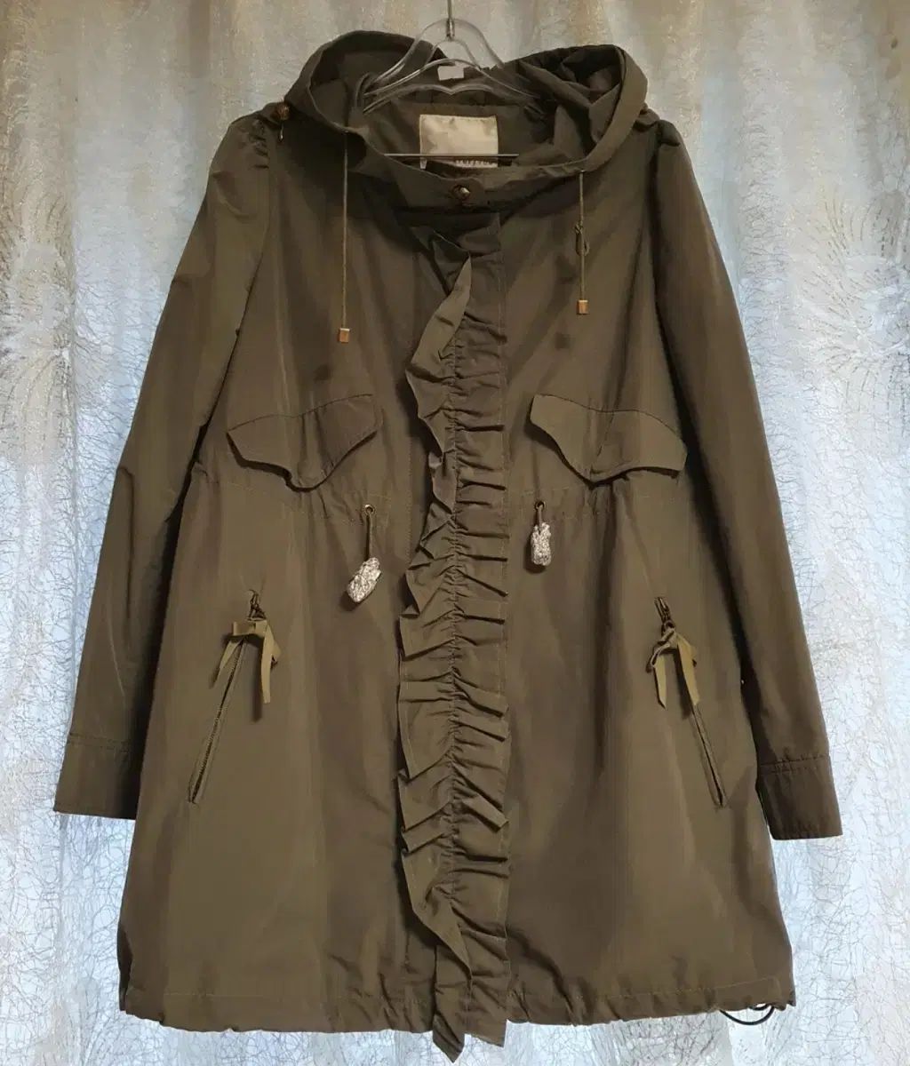 RENEEVON レニボン カーキ WHO フード ロング マウンテンパーカー アウター