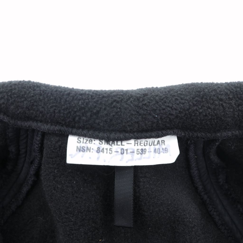 US NAVY 米軍 ECWCS GEN 2 ポーラテック LEVEL-3 フリースジャケット L ブラック ナイロン切替 8415-01-539-4049 キャンプファイヤー台 フリース 