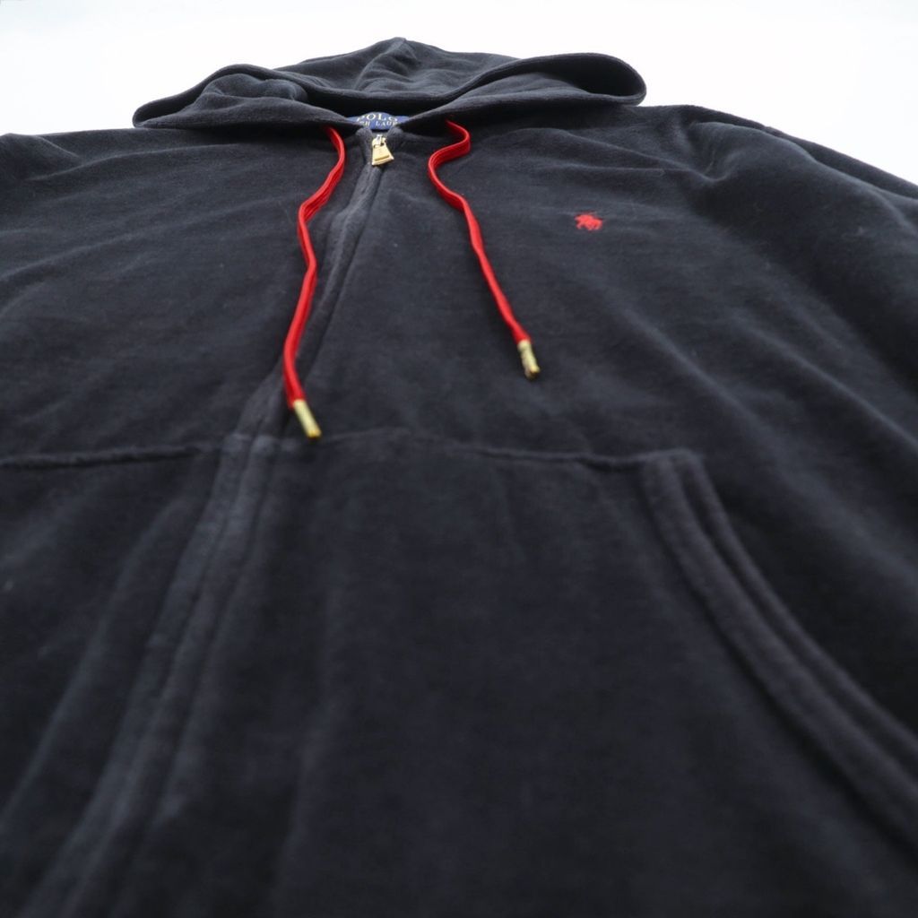 ショップ Polo Ralph Lauren ベロア ジップアップパーカー ジャージ
