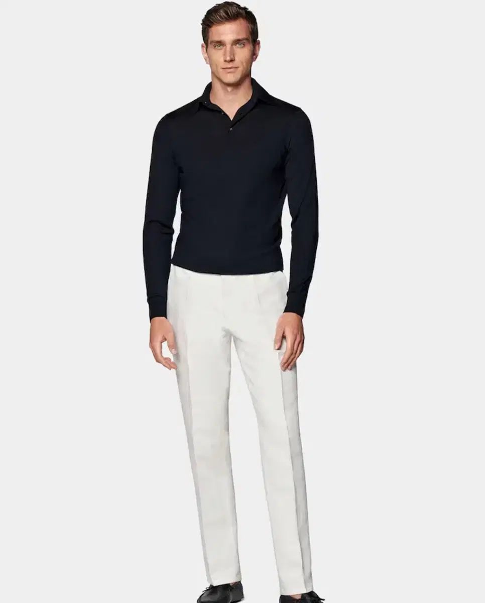 スーツサプライ メリノ ウール ポロ ニート L 定価22