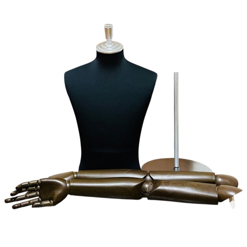 可動タイプ】SUN エコボディ 男性 ウエスト88 トルソー マネキン 腕 肘