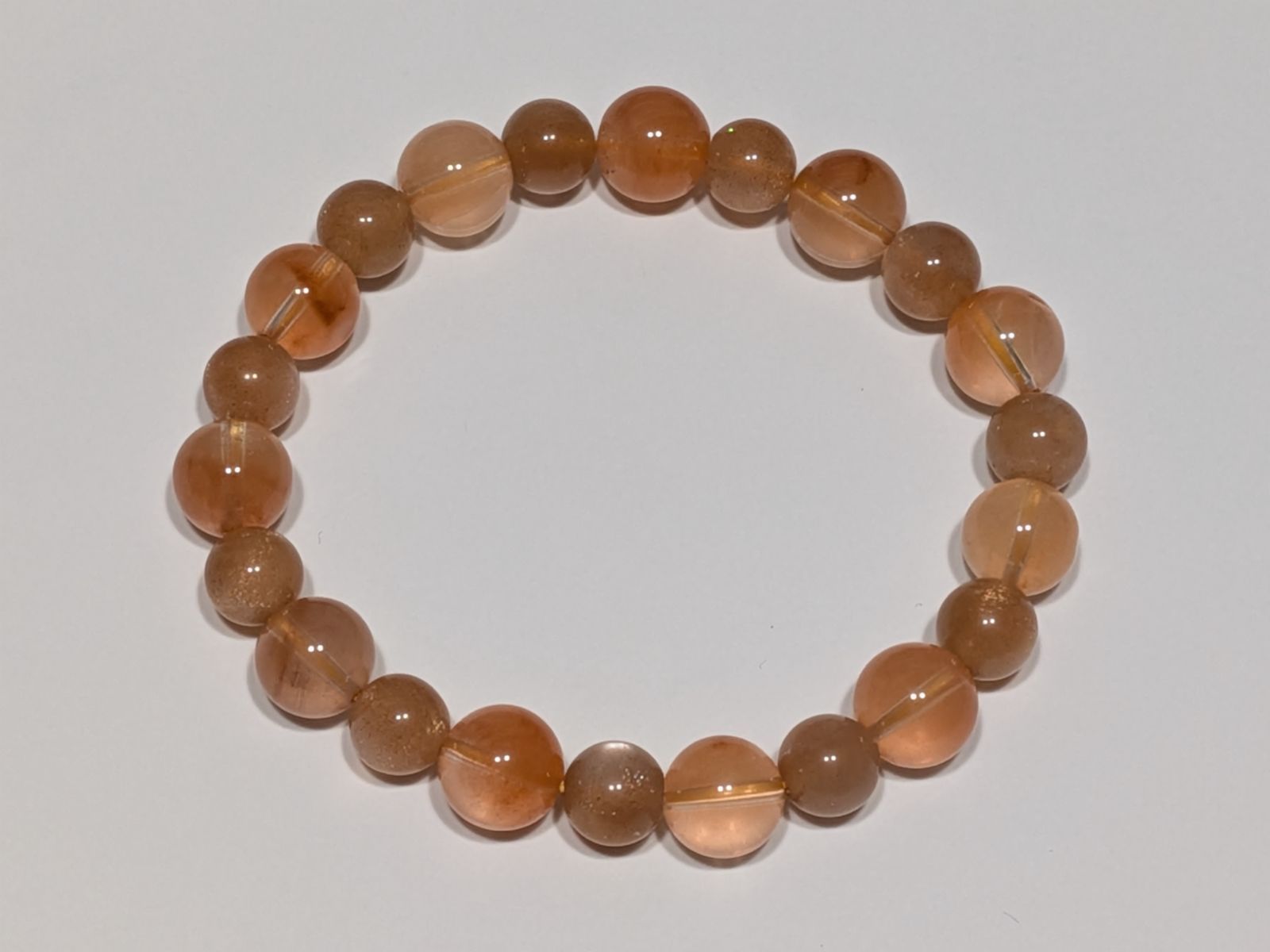 パワーストーン ブレスレット オレンジムーンストーン他 15 cm No 303