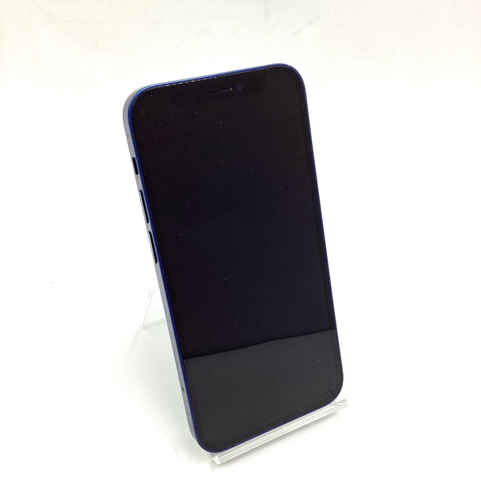 iPhone 12 mini 128GB ブルー Softbank 白ロム 74%【難有】【最速発送