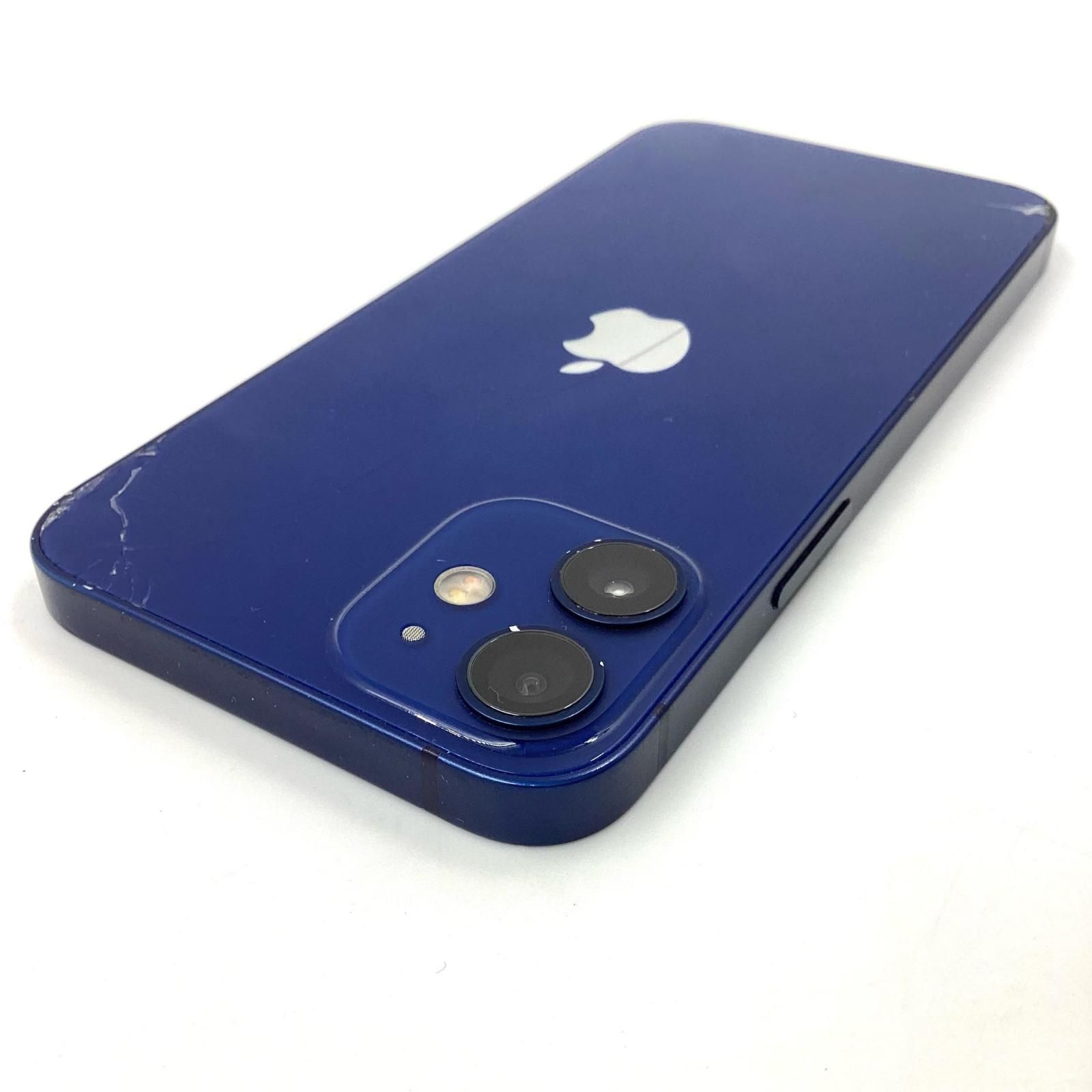 iPhone 12 mini 128GB ブルー Softbank 白ロム 74%【難有】【最速発送