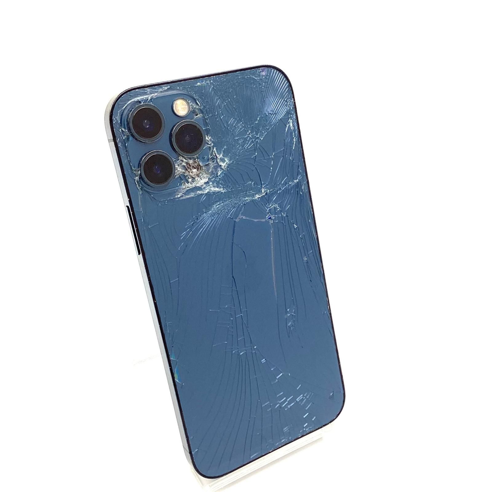 最速発送】 iPhone 12 Pro 256GB パシフィックブルー au 白ロム【難有