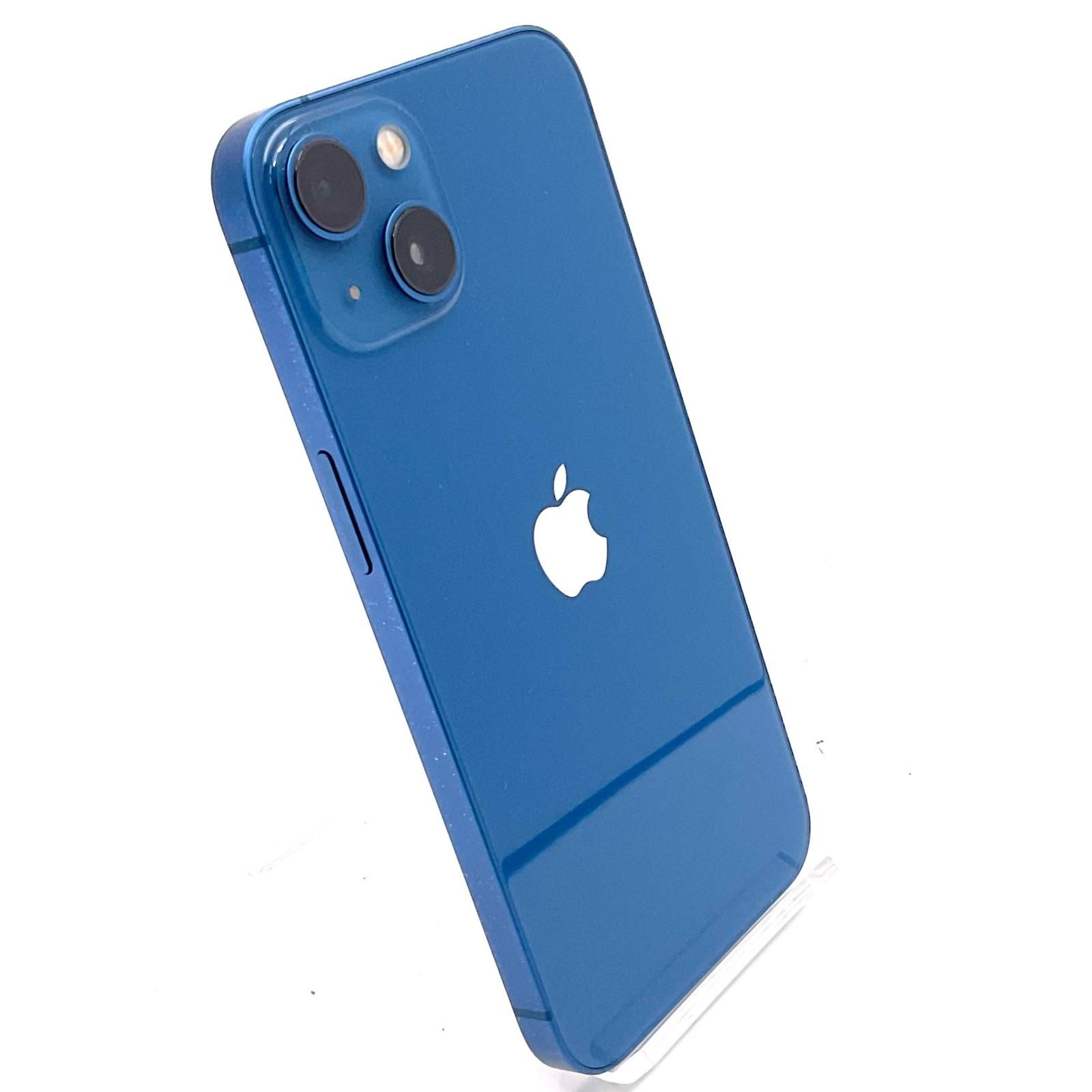 【全額返金保証】【最速発送】 iPhone 13 128GB ブルー Softbank SIMフリー 白ロム 動作確認済 78%