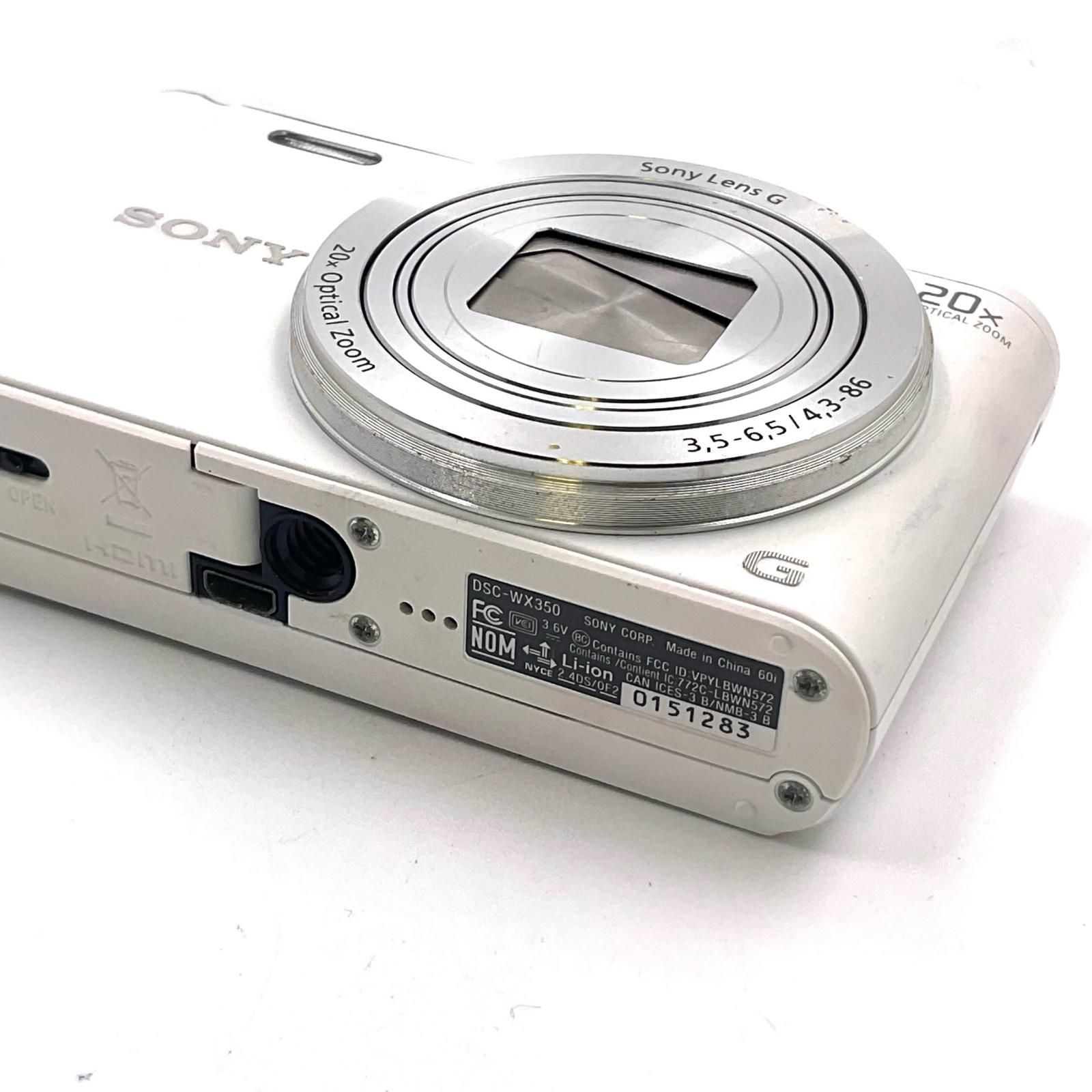  Sony コンパクトデジタルカメラ サイバーショット DSC WX 350 W ホワイト コンパクトデジタルカメラ デジタルカメラ