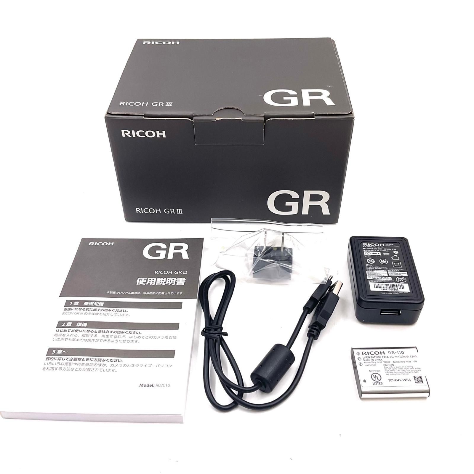 全額返金保証】【最速発送】RICOH コンパクトデジタルカメラ GR III