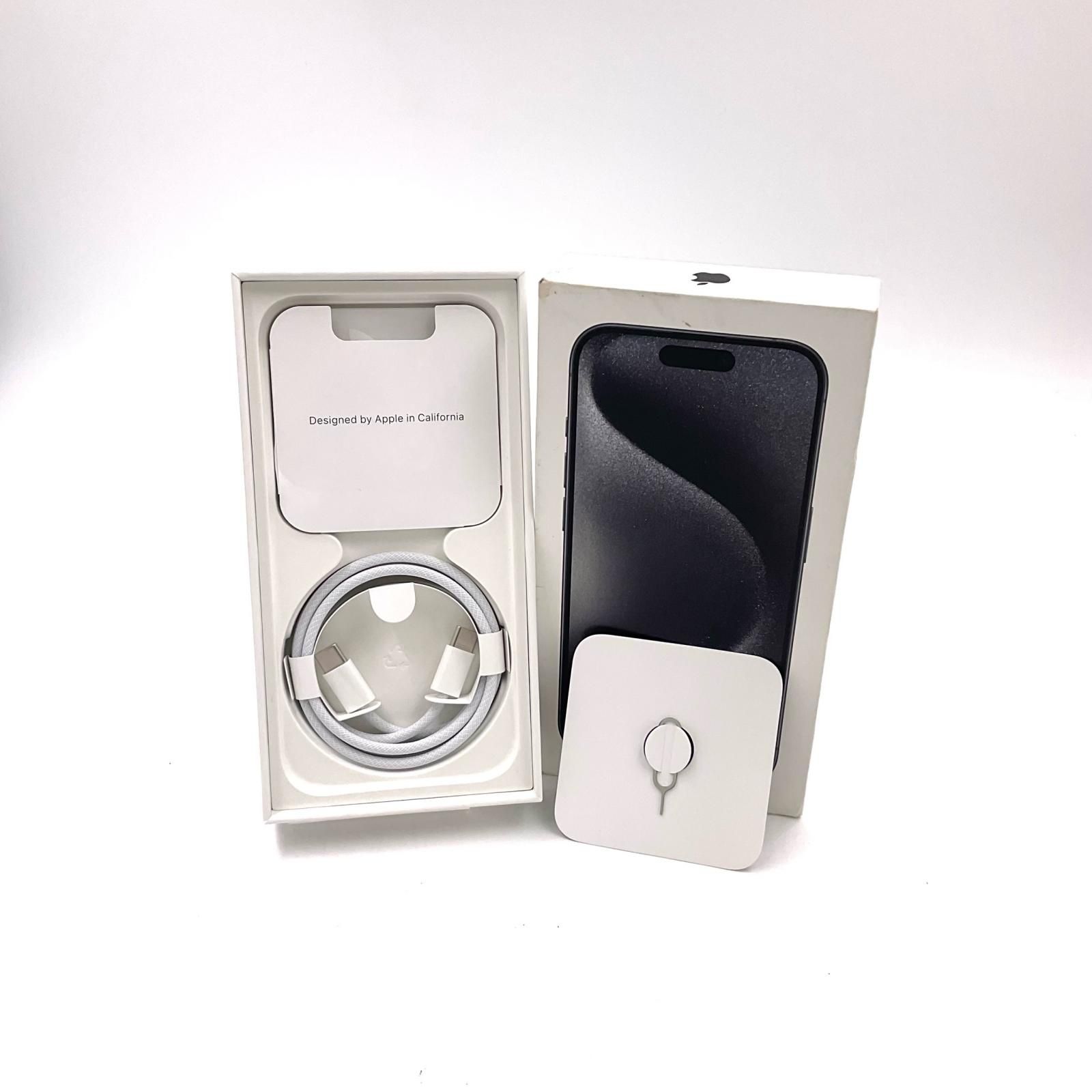  iPhone 15 Pro 128 GB ブラック SIMフリー 白ロム 94 スマートフォン本体 スマートフォン 携帯電話