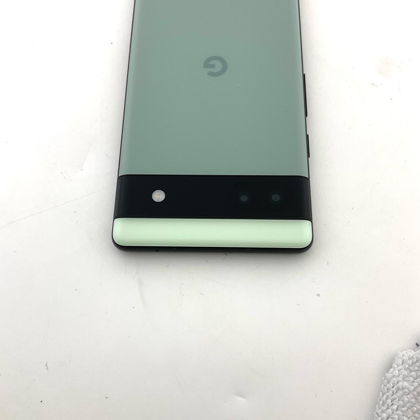 Google Pixel 6a 128GB Sage Softbank GB17L 動作確認済【全額返金保証
