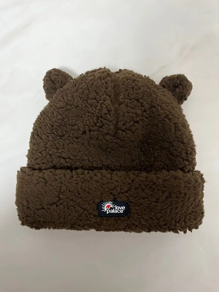 パレス LOVE パレス ファジー イヤー ビーニー ブラウン S-M