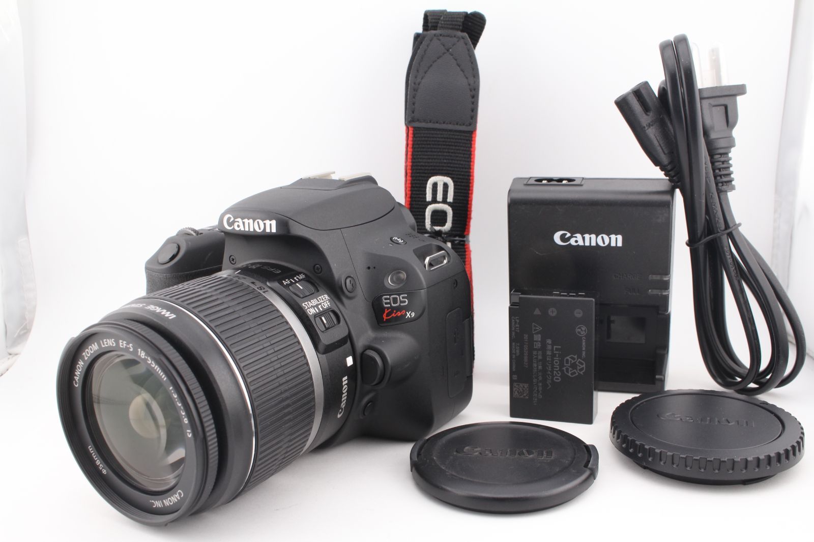 上品 キャノン CANON EOS KISS X 9 ボディ EF S 18 55 mm F 4 5 6 IS レンズセット M 9112＃3900