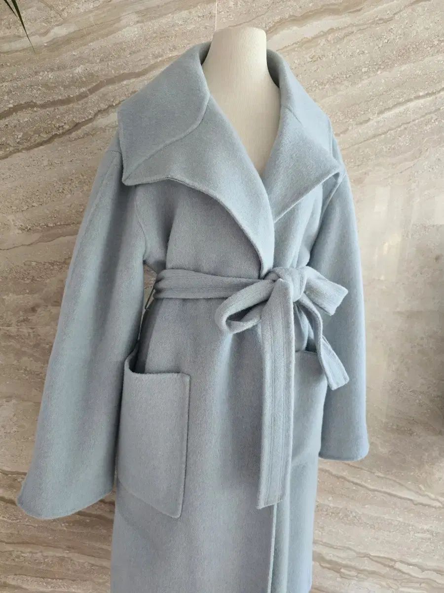  カシミア混 ハンドメイド ウール ロング コート 66 ロングコート ジャケット アウター