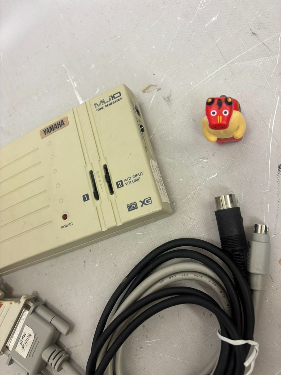 YAMAHA MU 10 XG音源モジュール 動作品 本体 接続ケーブル z-2445