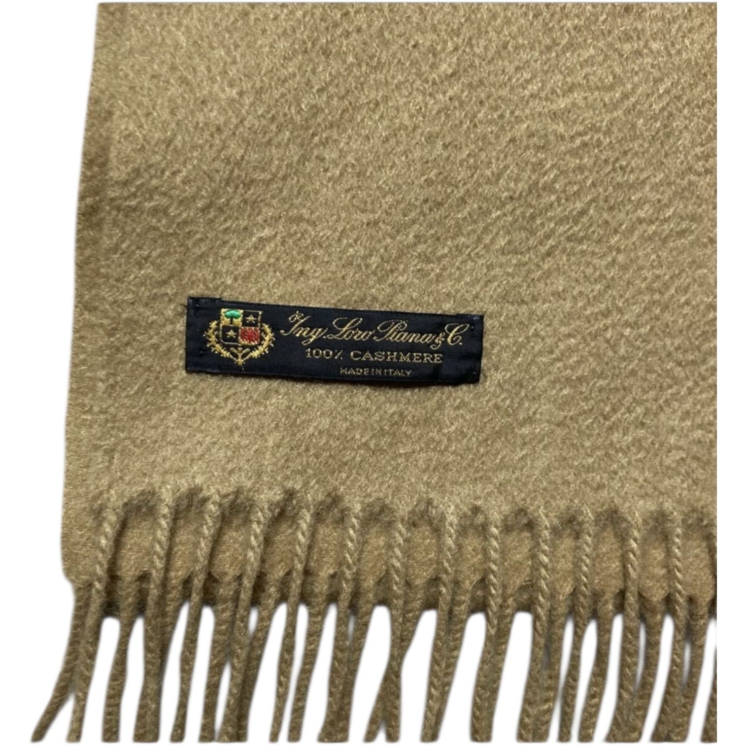 Loro Piana ロロピアーナ カシミヤ100％ マフラー イタリア製 ベージュ