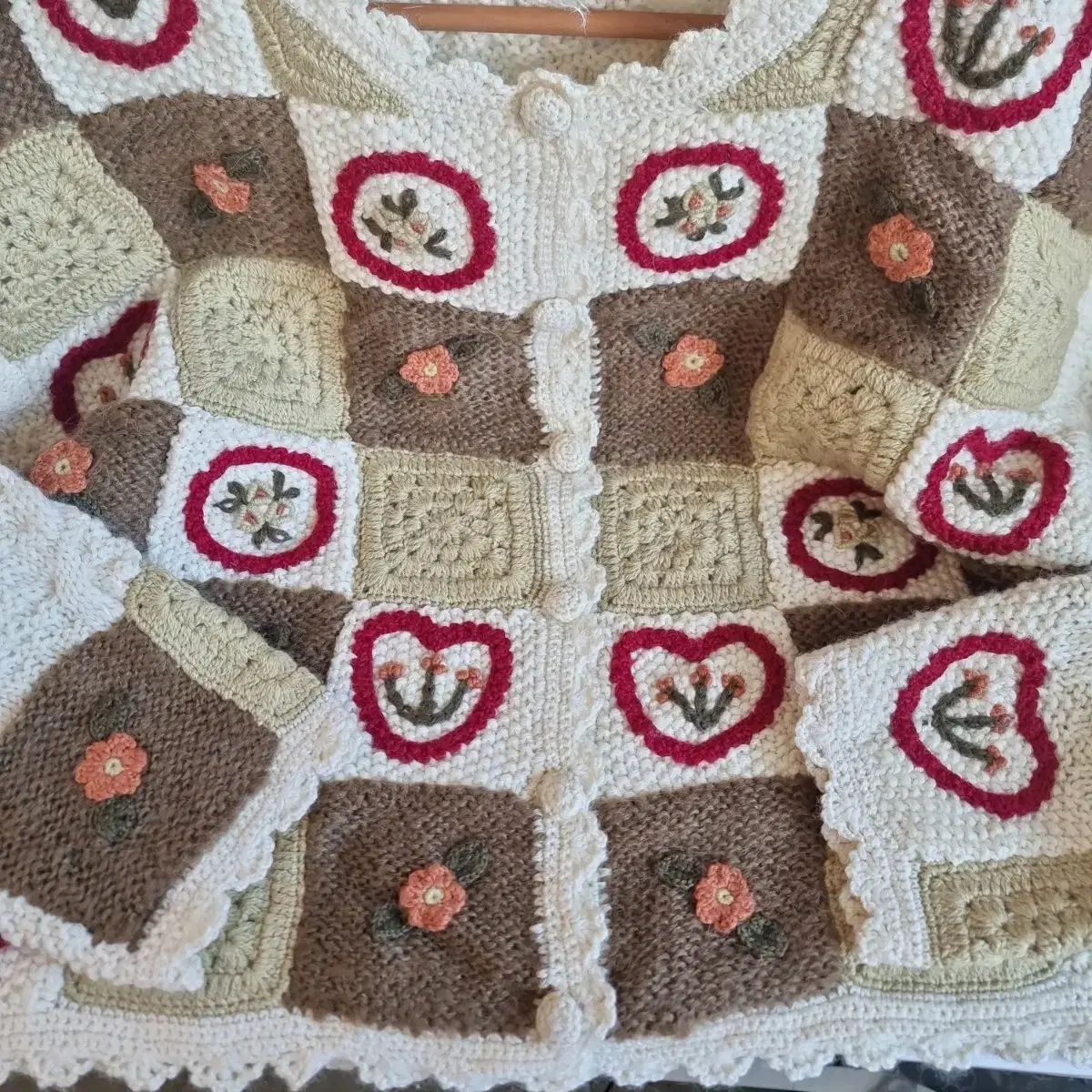 パッチワーク ニット