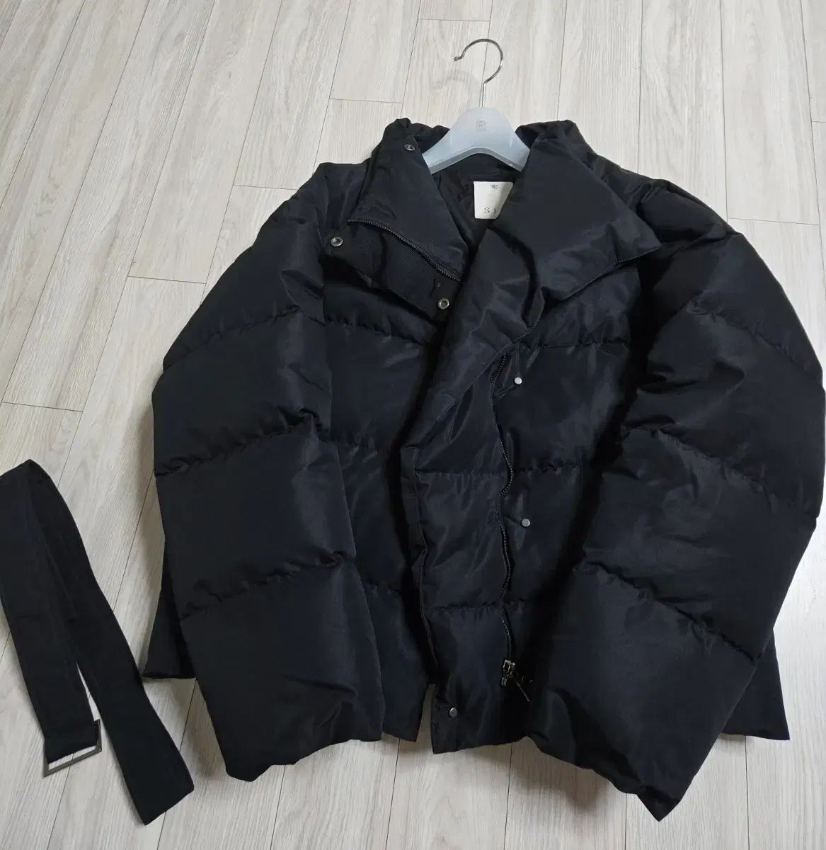 シエ イヴ ショート グースダウン ダウン ブラック Free!