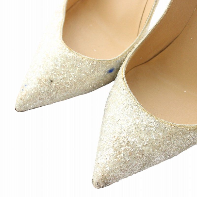 クリスチャンルブタン Christian louboutin パンプス ラメ ポイン