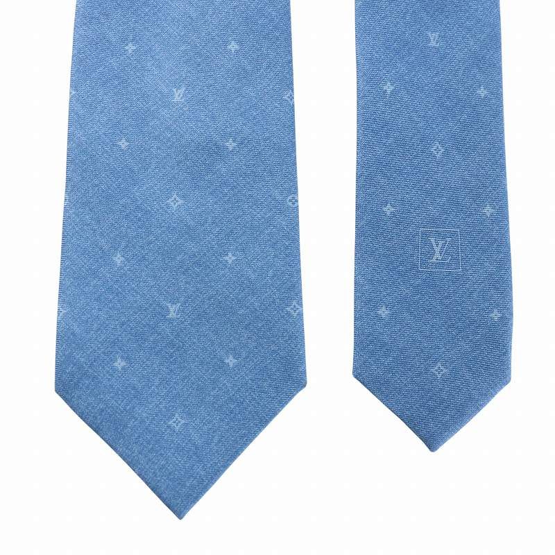 ルイヴィトン LOUIS VUITTON ネクタイ 絹 シルク レギュラータイ 総柄