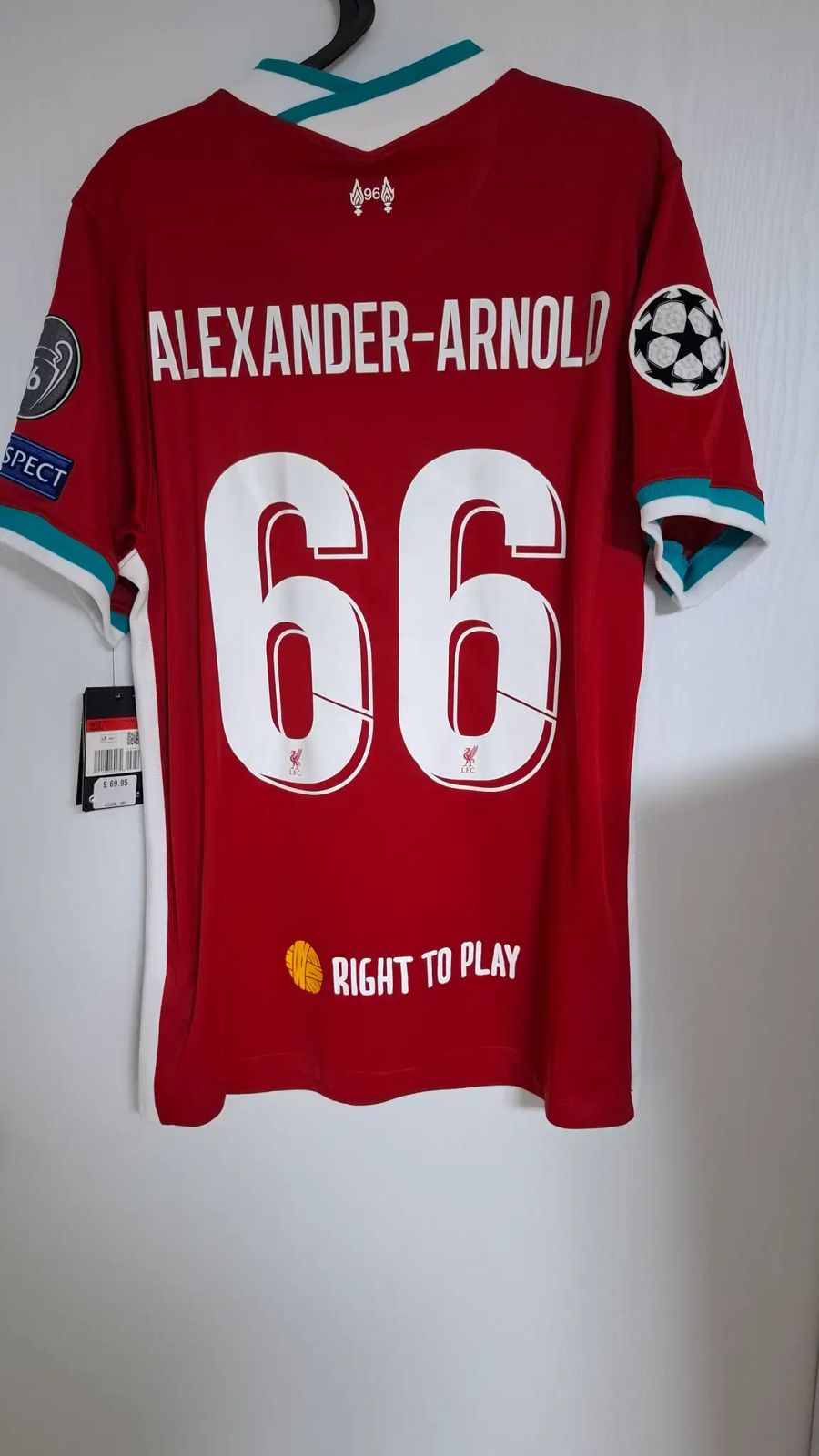  NIKE リヴァプール FC 20 21 HOME ジャージ アーノルド フルパッチ L サイズ その他 ウェア