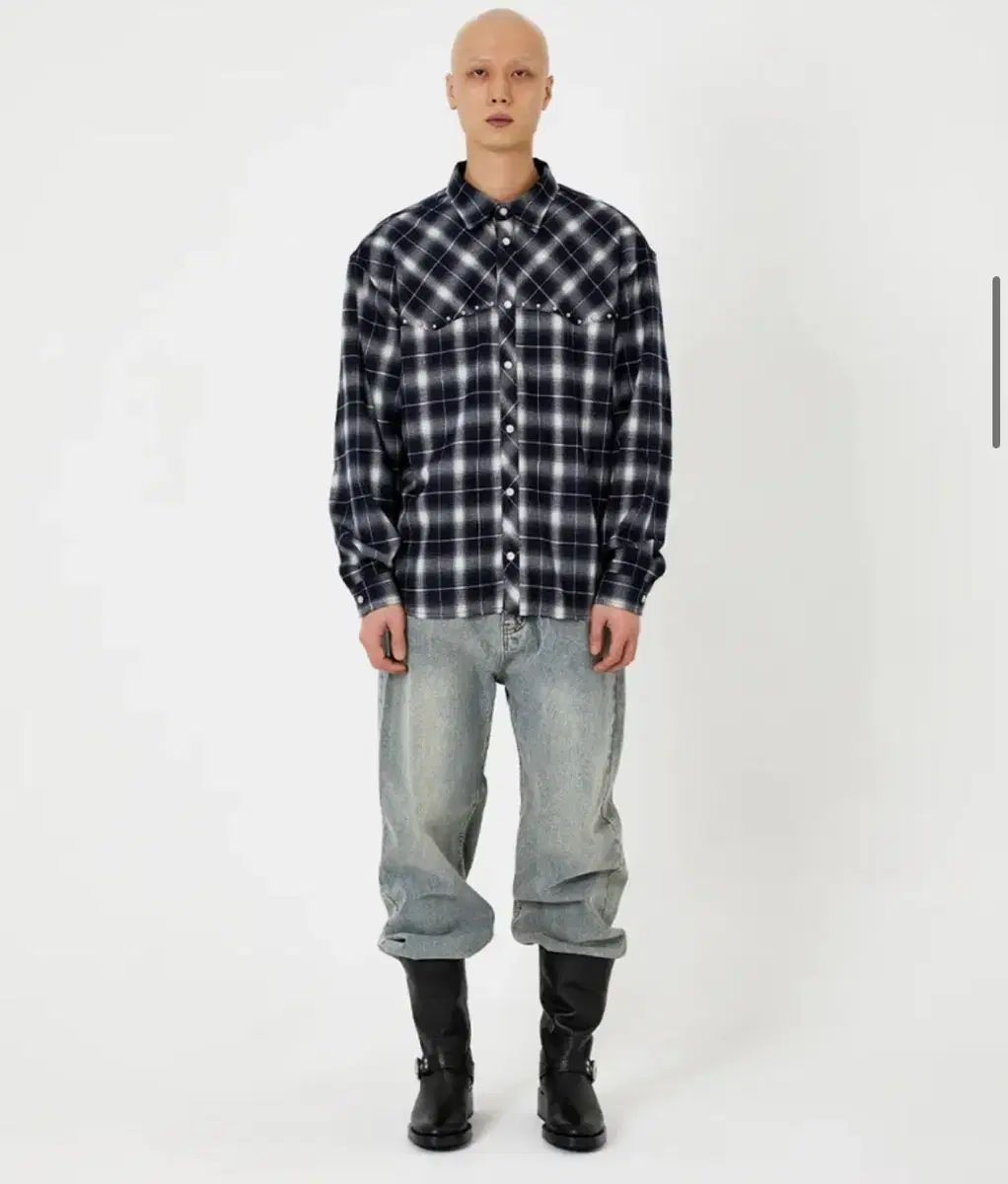 Amender アーメンダー ウェスタン ピアーシング CHECK シャツ