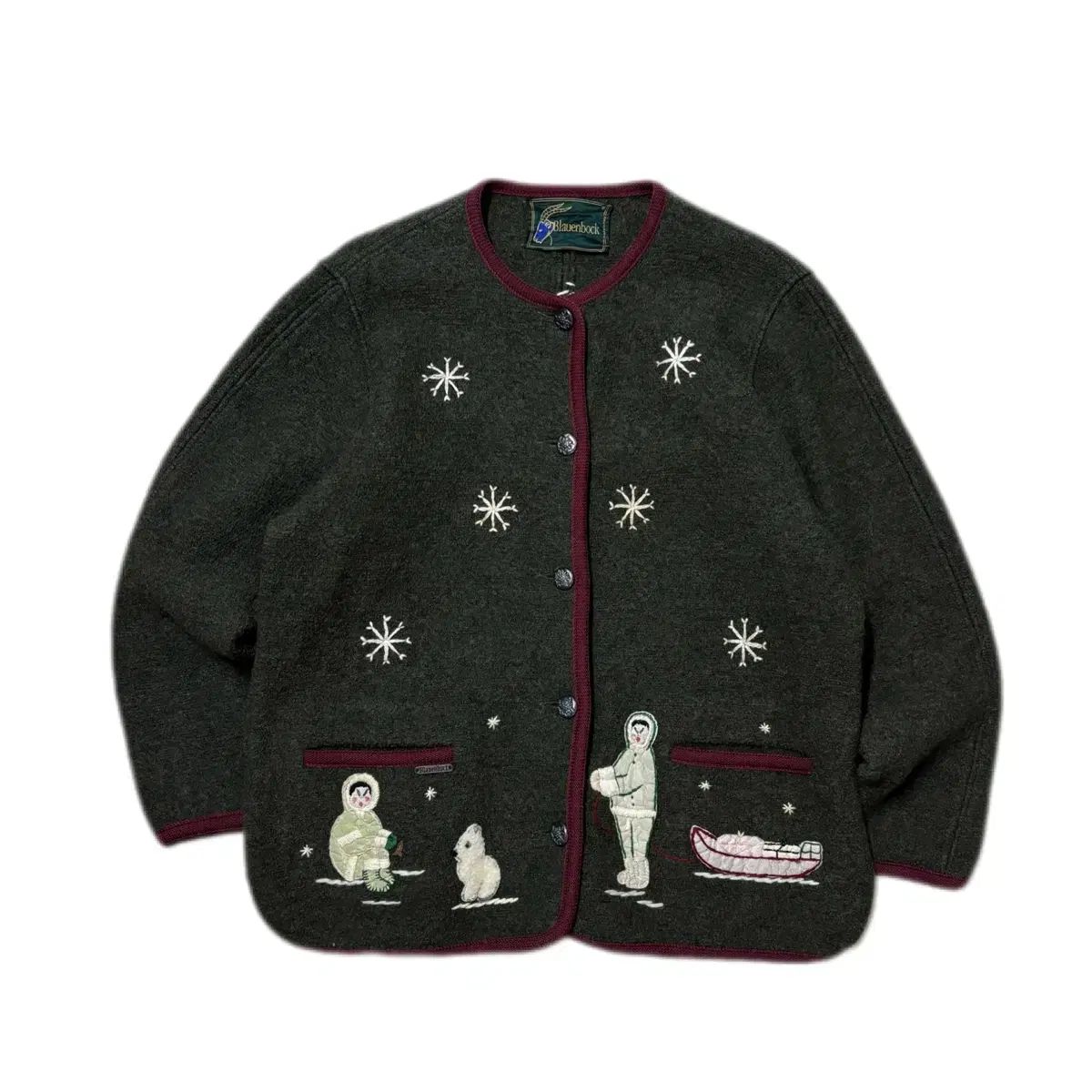 90 s Blauenbock ITALY ボイルド ウール ジャケット