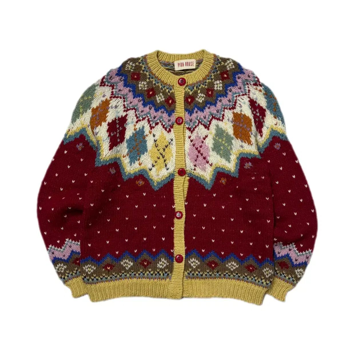 ピンクハウス ピングハウス フェアアイル ノルディック セーター カーディガン