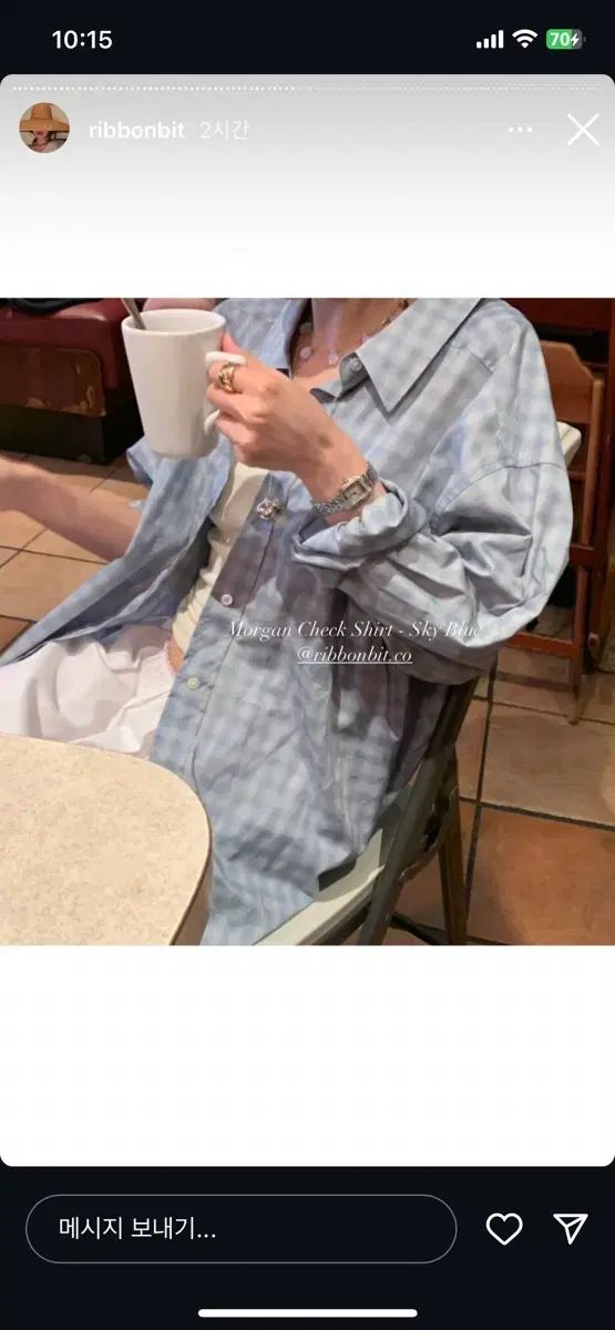 リボン빛 モーガン シャツ ribbonbitmorgan shirt