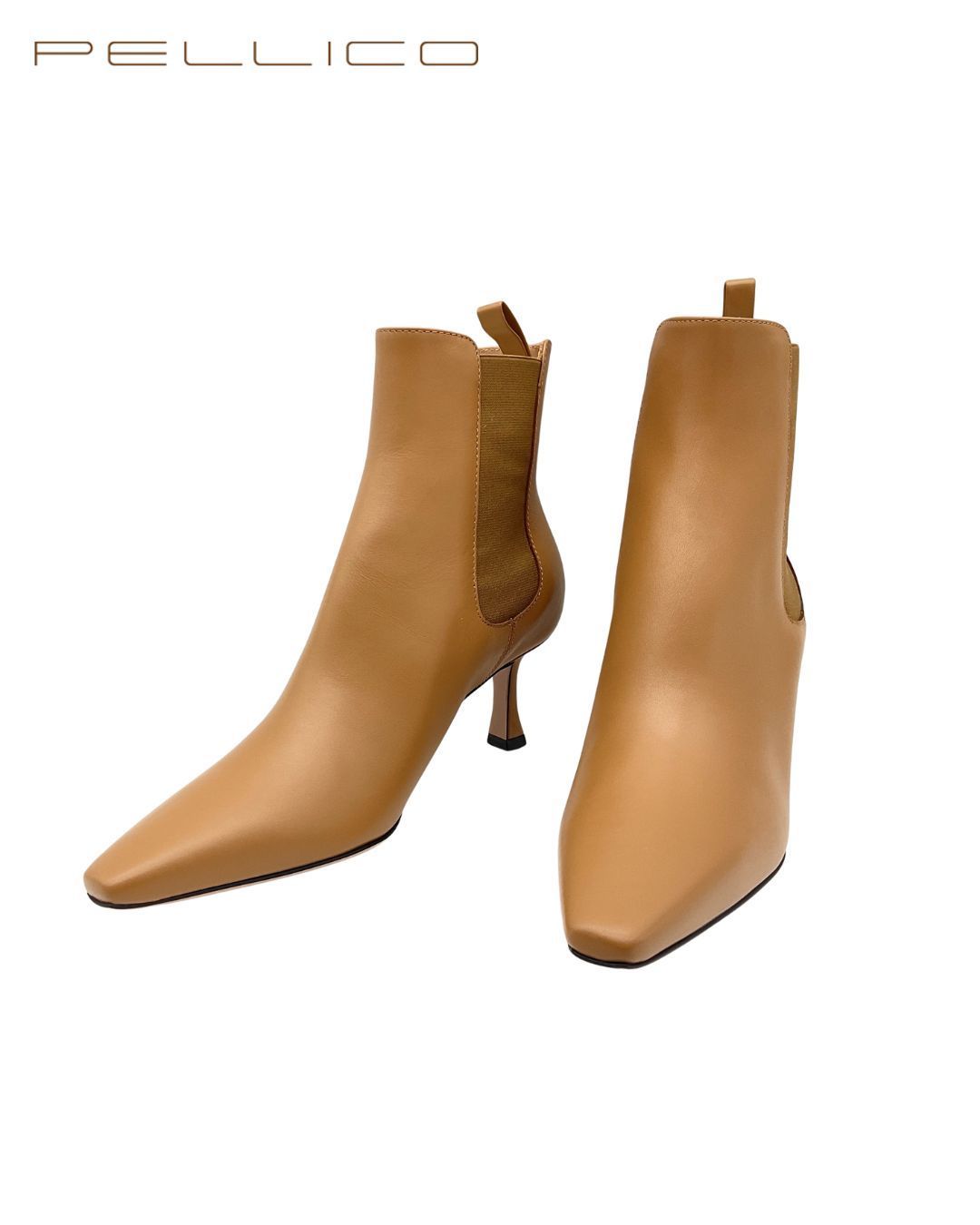 PELLICO ペリーコ 7607 VENERE 65 TR サイドゴアヒールブーツ 36 LEGNO ブラウン げ交渉