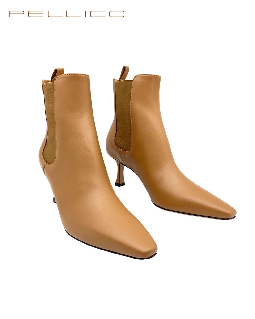 PELLICO ペリーコ 7607 VENERE 65 TR サイドゴアヒールブーツ 37 LEGNO ブラウン げ交渉