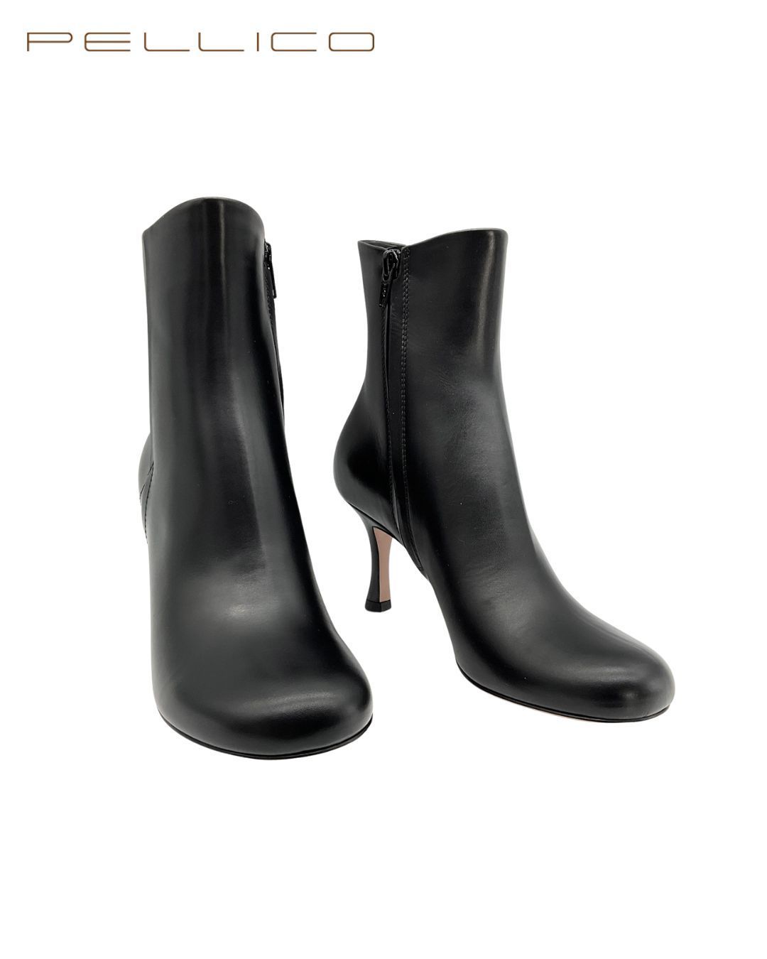 PELLICO ペリーコ 7586 VOLTA 80 TR サイドジップレザーヒールブーツ 35.5 NERO ブラック げ交渉