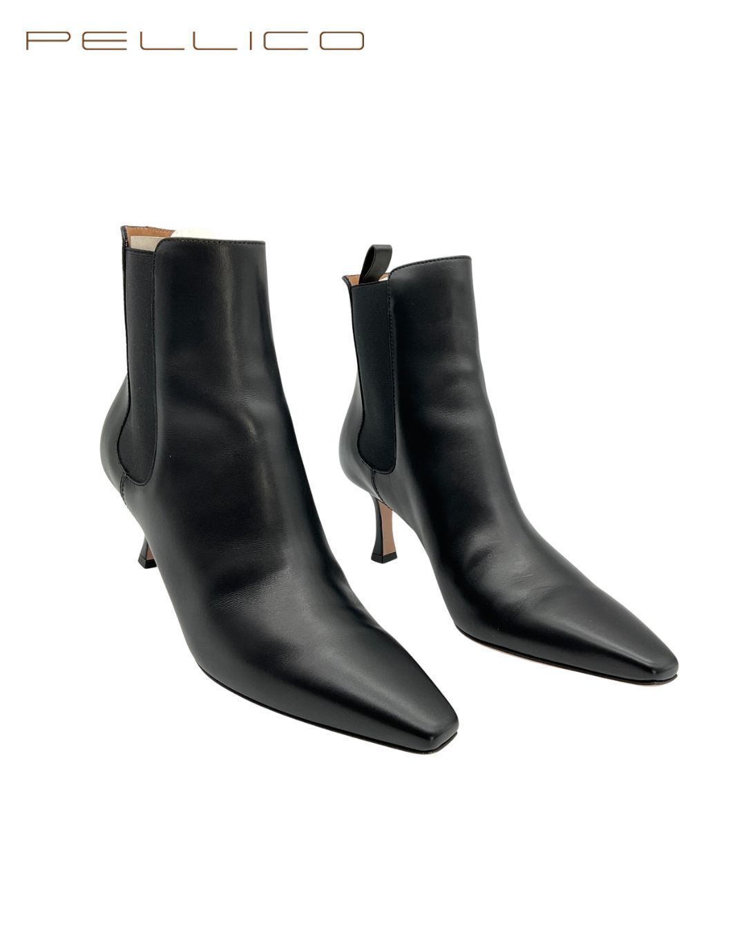 PELLICO ペリーコ 7607 VENERE 65 TR サイドゴアヒールブーツ 35 NERO ブラック げ交渉