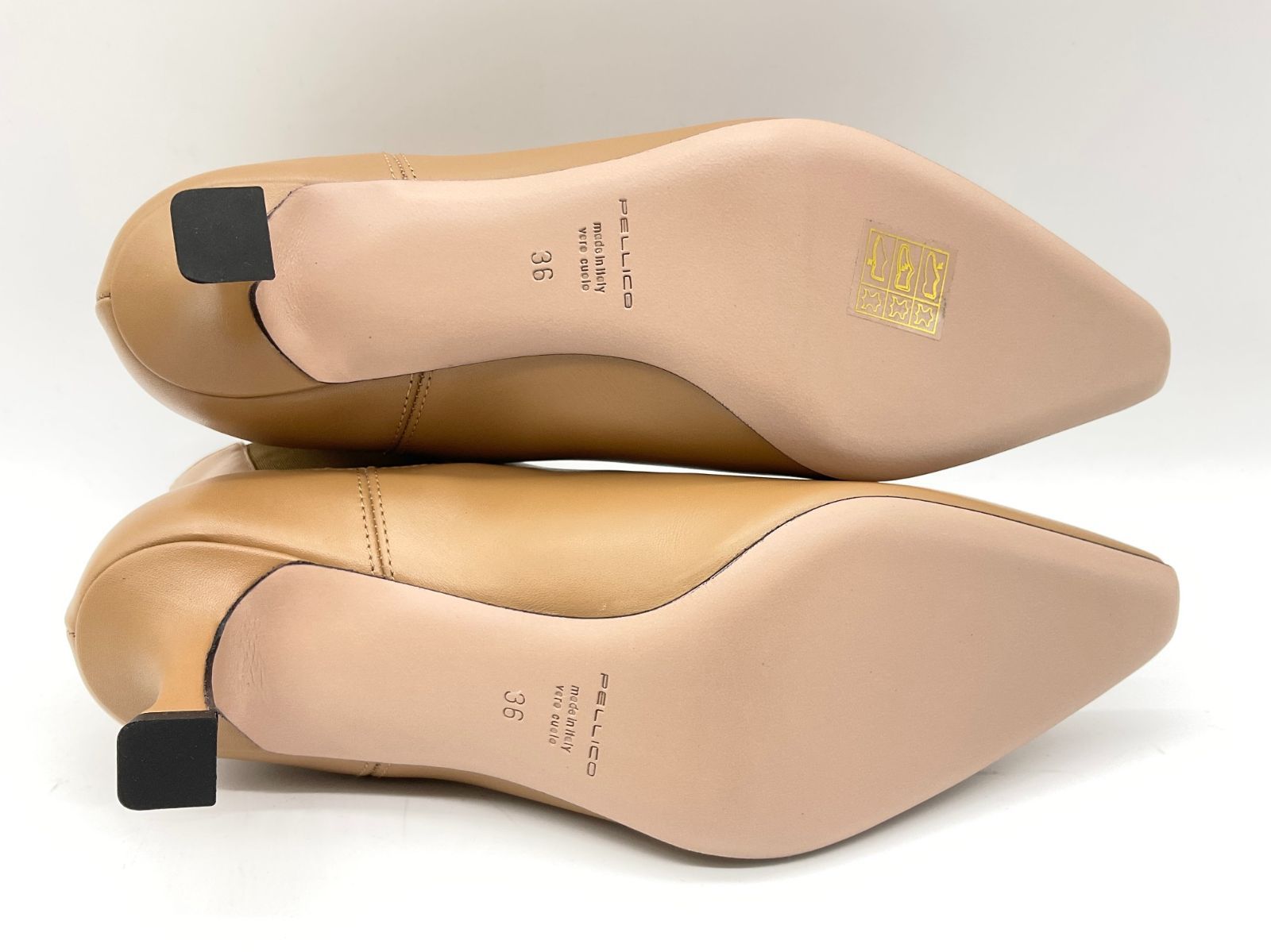  PELLICO ペリーコ 7607 VENERE 65 TR サイドゴアヒールブーツ 36 LEGNO ブラウン げ交渉 サイドゴアブーツ ブーツ