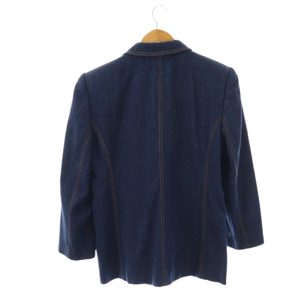 レオナール LEONARD デニムテーラードジャケット ダブル 金ボタン