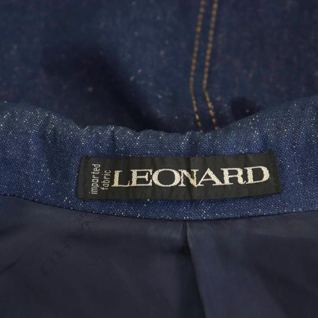 レオナール LEONARD デニムテーラードジャケット ダブル 金ボタン