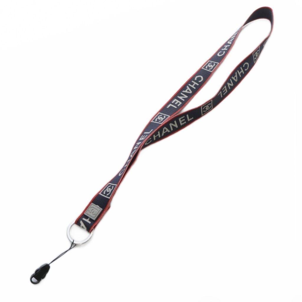 シャネル CHANEL ネックストラップ ココマーク ネイビー /YO35 □GY20