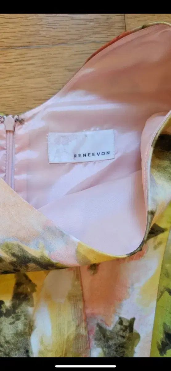 レニボン フラワー ワンピース ピンク ベルト 55